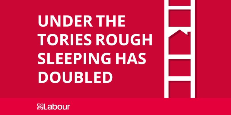 Under the Tories rough sleeping has doubled